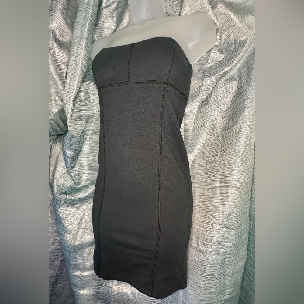 Ocean Drive Black Stretch Strapless Tube Top Mini Dress ~ Small